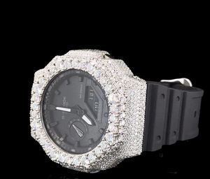 Icedout นาฬิกาควอทซ์ Vvs1 Moissanite สายโลหะผสมดีไซน์โบราณนาฬิกาหรู - Product Image 4