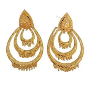 Super Selling <b>Earrings</b> Set with Newly Designed 22CT Gold Plated Jhumka Style <b>Earrings</b> Jewelry for Women Wear by Exporters - Product Image 2