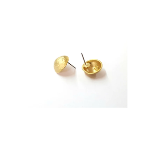 Pendientes de latón al por mayor pendientes de aro minimalistas geométricos chapados en oro para mujer Uso de regalo redondo para pieza única simple - Product Image 6