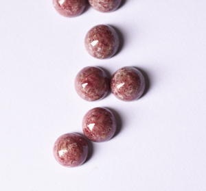 6 mm Rhodonite cristal rond Cabochon dos plat pierre précieuse en vrac pour la fabrication de bijoux applications de bijoux à bricoler soi-même - Product Image 6