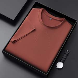 <b>Fabric</b> 100%<b>Recycle</b> Polyester Custom High Quality Men Mock Neck Plus Size T-shirt 100% Polyester - Product Image 5