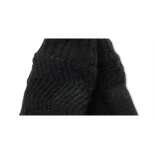 Guanti da donna in acrilico lavorato a maglia Chevron di INC International Concepts, neri, taglia unica - Product Image 2