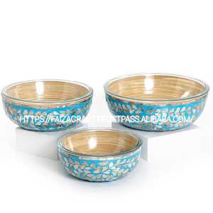 Support à dessert en nacre bols de service plateau à gâteau élégant en incrustation d'os pour bol à chocolat pour servir des desserts friandises sucrées - Product Image 4