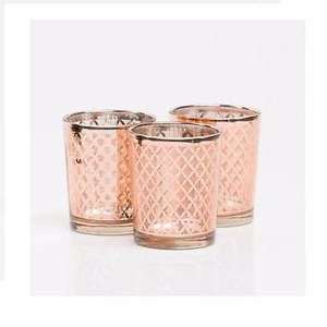 Elegantes candelabros votivos de vidrio para la decoración navideña del hogar - Product Image 1