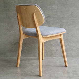 GCF161 Restaurant Furniture PLC Chair with Rubber Wood <b>Frame</b> and <b>Canvas</b> Cushion - Product Image 5