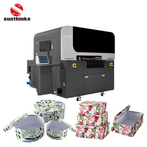 Sunthinks 2023 Nueva máquina de impresión de inyección de tinta UV rápida Precio Mejor Impresora UV de un solo paso Impresora UV de impresión de bolsas tejidas de plástico Impresora UV