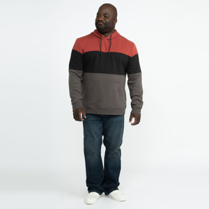 Sweat à capuche à blocs de couleurs pour hommes-Sweat à capuche moderne et polyvalent pour la superposition, idéal pour le sport, tenues décontractées - Product Image 1