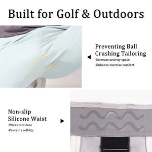 Pantalons de golf d'été légers personnalisés, respirants, en spandex et polyester, décontractés, à séchage rapide, extensibles, pour hommes - Product Image 3