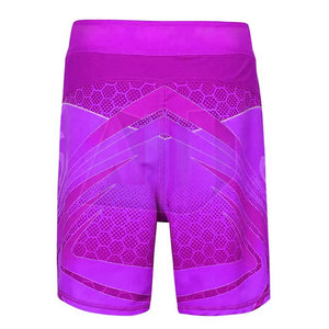 Vêtements d'entraînement athlétique pour les combattants, shorts MMA extensibles avec logo sur le devant, conçus pour le confort, la mobilité et la pratique quotidienne - Product Image 3