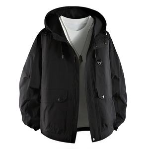 Custom Multi-Pockets Hooded Wholesale Jackets Casual Waterproof Rain Jackets <b>Top</b> Quality Windbreaker Softshell Jacket Men - Product Image 1