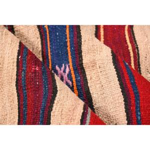 Vintage Rug, Large 5.4x8.4 ft Turkish Rug, <b>Red</b> Floral <b>Wool</b> Rug - Product Image 5