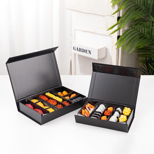 Caja de sushi de lujo, caja de regalo de sushi premium, caja rígida para empaque de sushi, caja de sushi de alta gama para llevar, estuche de regalo para sushi con compartimentos - Product Image 4