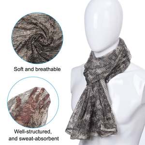 OEM ผ้าพันคอผ้าตาข่ายลายพรางทะเลทรายทำจากผ้าฝ้าย100% ผ้าพันคอผ้าคลุมหน้าแบบปรับแต่งได้ผ้าพันคอและระบายอากาศได้ดีผ้าพันคอและดั้งเดิม - Product Image 2