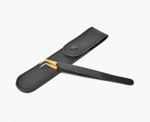 Pinzas de Precisión de Acero Inoxidable al por Mayor, Punta Negra, para Extensiones de Pestañas de Volumen, Pestañas Postizas Individuales, Logotipo Personalizado, 90 Grados - Product Image 6
