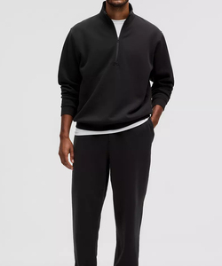 เสื้อสเวตเตอร์ผ้าฝ้ายขนแกะมีซิประดับพรีเมียมเสื้อมีฮู้ดกระดุมข้อมือเสื้อแบบมีโครงเสื้อกีฬาที่ต้องมีสำหรับฤดูหนาว - Product Image 5