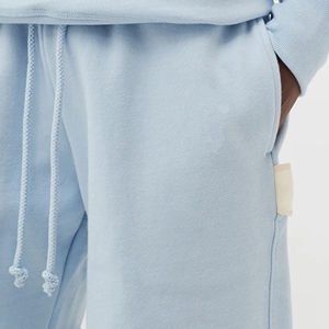 Short de survêtement personnalisé pour hommes de haute qualité motif solide vêtements de rue survêtement et short de course OEM ODM pour une utilisation à la plage teint en plaine - Product Image 3