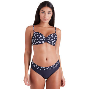 Conjunto de bikini triangular de moda para mujer, venta al por mayor, personalizado, sexy, push-up, con banda frontal, el más vendido, con aros, negro, MOQ bajo, secado rápido - Product Image 2