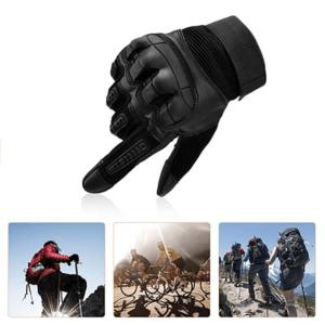 Gants d'extérieur tactiques personnalisés en cuir et coton résistants aux chocs pour l'hiver - Product Image 6
