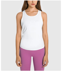 Camiseta de Yoga sin mangas de verano 2024, camiseta sin mangas, chaleco de gimnasio transpirable de secado rápido, ropa deportiva de entrenamiento para mujer, chaleco deportivo informal - Product Image 6