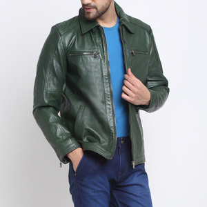 Chaqueta de Cuero Auténtico de Vaca para Hombre, Elegante y Exigente, Diseño Personalizado y Bordado, Chaqueta de Cuero Suave y Cómoda para Hombre - Product Image 5