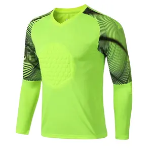 Maillot à manches longues pour adultes et enfants, logo personnalisé, 100% Polyester, combinaison d'entraînement de gardien de but, uniformes de Football