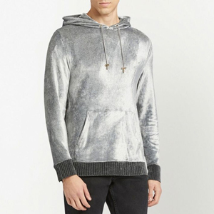 Nouveaux sweats à capuche en velours pour hommes cousus sur mesure, anti-rides, respirants, de haute qualité, sweats à capuche en velours pour hommes en vente en gros - Product Image 2