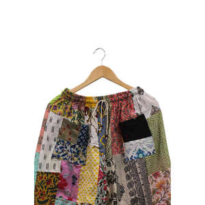 Pantalones de Hip Hop para Mujer, 100% Algodón, Coloridos, con Parches, Estilo Boho, Casual, Transpirables y con Técnicas de Arrugado para el Verano - Product Image 3