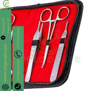 Kit de sutura completo de acero inoxidable hecho al por mayor para estudiantes de medicina incluye herramientas de almohadilla de sutura de silicona - Product Image 4