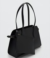 Sac fourre-tout de luxe en cuir véritable noir pour femme, grand sac à bandoulière avec pochette intérieure zippée, résistant à l'eau, minimaliste, pour le bureau, personnalisable