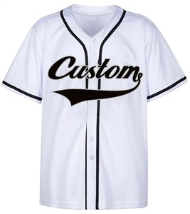 Camiseta deportiva sublimada personalizada para hombre, ropa de béisbol de malla en blanco, alta calidad, venta al por mayor - Product Image 3