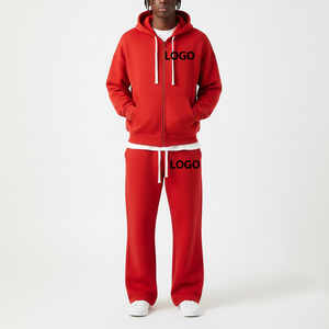 Conjunto de Sudadera con Capucha y Pantalones Deportivos con Cordones Largos y Logotipo Impreso en 3D Personalizado de Alta Calidad, Estilo Holgado, 100% Algodón, Gran Venta - Product Image 3