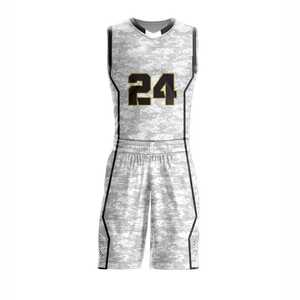 Ensemble d'uniformes de basketball unisexe en polyester 100 % de haute qualité au design unique, respirant, à séchage rapide, personnalisable avec le nom de l'équipe pour le sport - Product Image 1