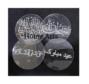 Greatest Quality Clear Acrylic Tea Cup <b>Coaster</b> Round Shape Customized Size Cup <b>Glass</b> <b>Coaster</b> At Low Price - Product Image 3