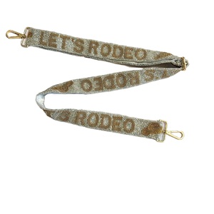 Correa cruzada ajustable de algodón con cuentas de semillas Diseño de moda Gancho de cuentas de vidrio personalizado incluido - Product Image 4