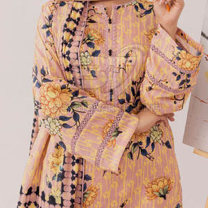 Ensemble de 3 pièces de vêtements, shalwar kameez de créateur, dupatta, ensemble de costume en coton/polyester d'hiver, pour femmes pakistanaises - Product Image 6