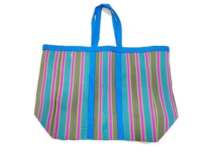 กระเป๋าชายหาดและซูเปอร์มาร์เก็ตสำหรับผู้หญิงใช้ซ้ำได้ผ้าฝ้ายรีไซเคิลพิมพ์ลายตามสั่งจากอินเดีย - Product Image 2