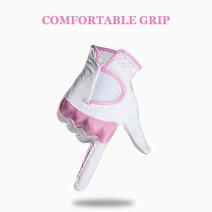 Guantes de Golf de cuero genuino transpirables de elasticidad duradera profesional, accesorio ecológico de bajo precio para deportes y golfistas - Product Image 3