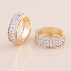IGI Certified Lab Grown Diamond Wide Pavé <b>Hoop</b> <b>Earrings</b> Solid 925 Sterling <b>Silver</b> Chunky Huggie <b>Earrings</b> <b>for</b> <b>Women</b> - Product Image 6