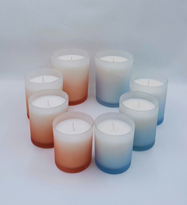 Velas de copa de cristal perfumadas personalizadas al por mayor, mezcla de Palma colorida, Etiqueta Privada, precio de fábrica, decoración del hogar para Navidad - Product Image 4