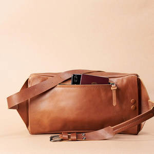 กระเป๋าคาดลำตัวหนังสไตล์วินเทจ, กระเป๋าหนังดีไซน์ทนทานงานตามเทศกาล - Product Image 6