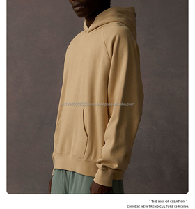 High Quality hoodies oversized thick unisex cotton high quality oversized <b>black</b> hoodie oversized hoodie 450 gsm - Product Image 3