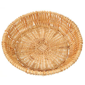 Cuenco mezclador de ratán Forma redonda única Acabado natural Perfecto para artículos de hotel y vajilla de restaurante Essentials - Product Image 2