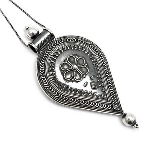 Argent oxydé uni Formes uniques Pendentif design de luxe fait à la main Bijoux en argent sterling 925 Grossiste de bijoux en argent OEM - Product Image 1