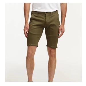 กางเกงยีนส์ขาสั้นเบอร์มิวดาเอวกลางสีน้ำตาลสำหรับผู้ชายทรงสลิมฟิตระบายอากาศได้ดี - Product Image 6