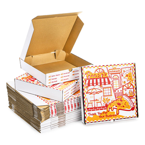 Paquet de boîte en carton à <span class=keywords><strong>pizza</strong></span> de 16 pouces, tranche rectangulaire personnalisée Boîte d'emballage de qualité alimentaire pour <span class=keywords><strong>pizza</strong></span> - Product Image 1