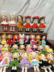 100% hecho a mano al por mayor bonita princesa Amigurumi muñeca hecha a mano ganchillo muñeca juguete para niñas niños juguete mejor regalo de Navidad para niños - Product Image 4