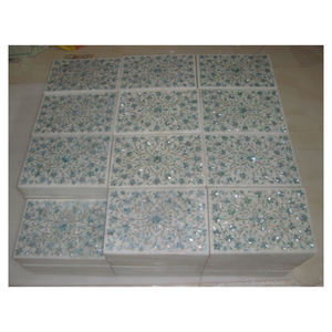 Caja de mármol para incrustaciones decorativas, joyería con incrustaciones de perlas, joyería, anillo, pendientes y collar, mopa - Product Image 1