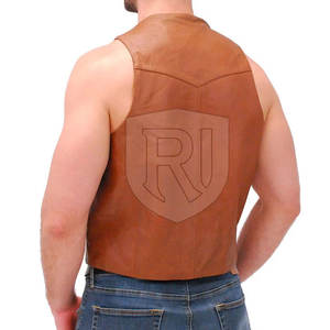 2025 <b>Men's</b> Casual <b>Leather</b> <b>Waistcoat</b> Comfortable Breathable Winter Outer Wear Customized Colors & Logo High Quality - Product Image 5