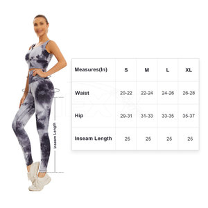 Conjunto Deportivo de Yoga para Mujer, de Alta Calidad, Transpirable, Talla Grande, Conjunto de 2 Piezas, Marca Privada - Product Image 2
