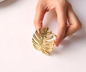 แหวนผ้าเช็ดปาก Monstera Leaf คุณภาพระดับพรีเมียมที่ทันสมัยโรงแรม/ร้านอาหาร/รายการตกแต่งโต๊ะงานแต่งงาน - Product Image 4